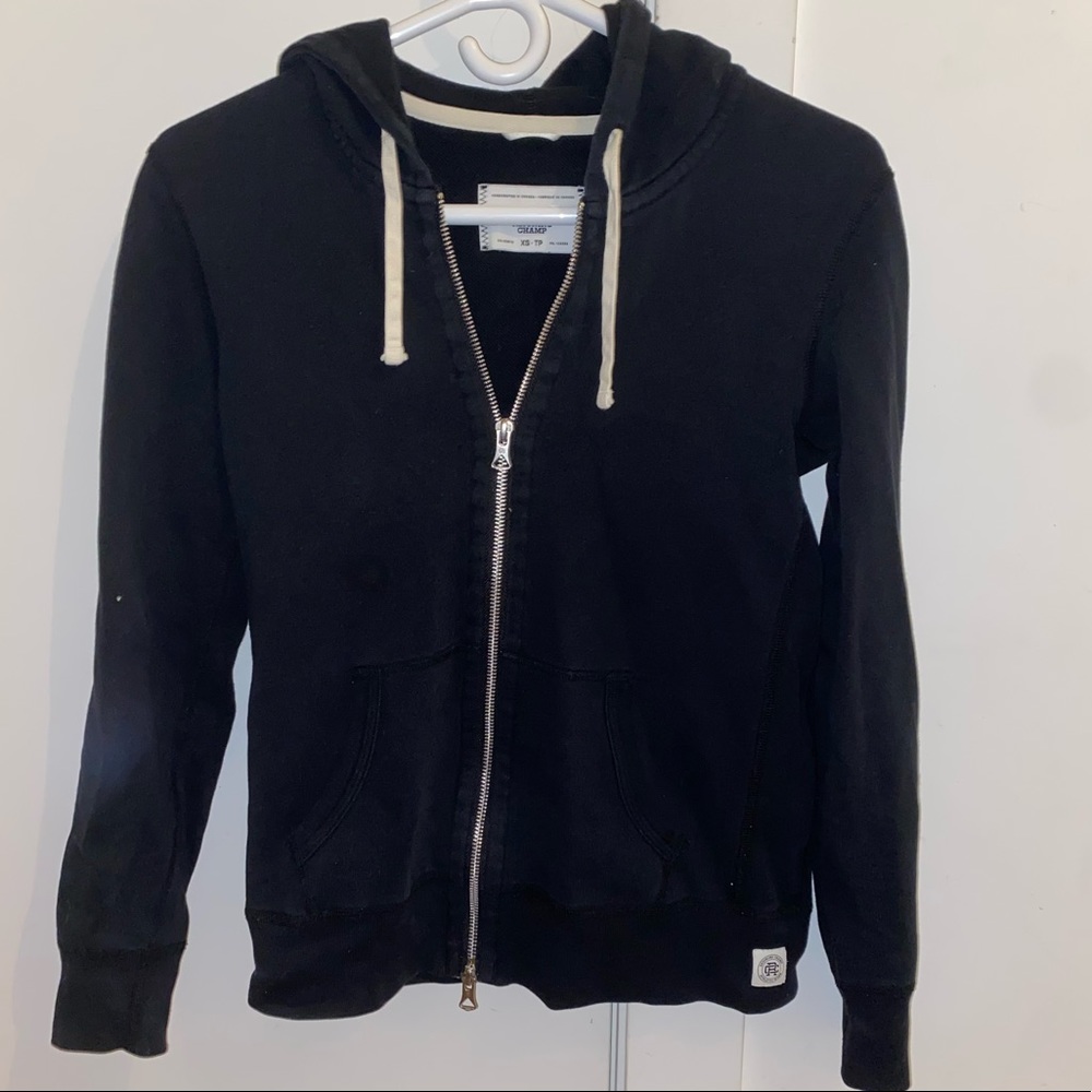 Reigning Champ Core Zip Front Hoodie
